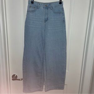 SHEIN Blue wide Straight Leg Jeans